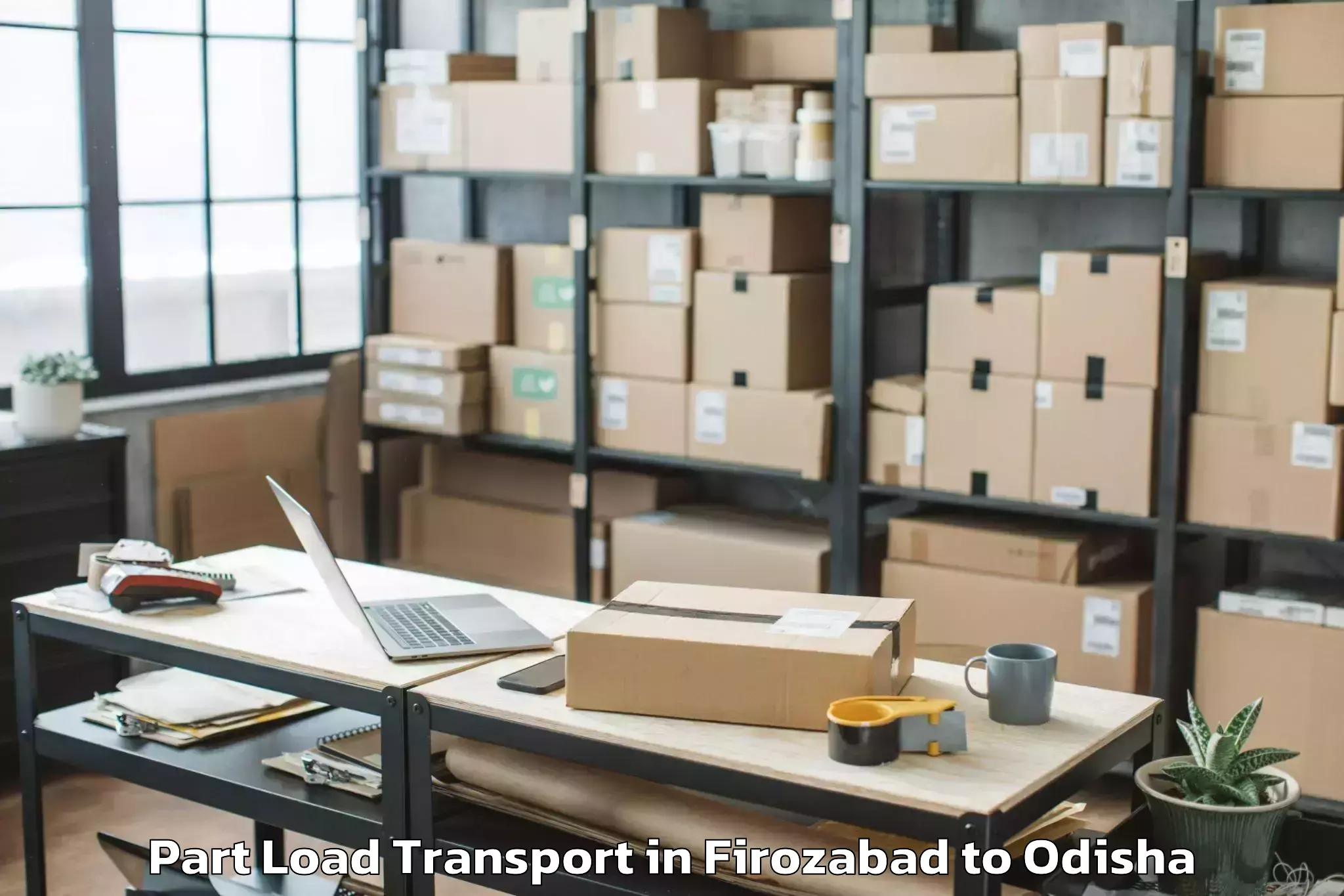 Comprehensive Firozabad to Nuagaon Part Load Transport